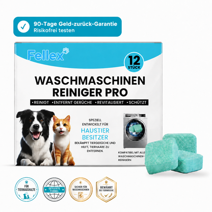 Fellex™  Waschmaschinenreiniger gegen Tierhaare & Gerüche
